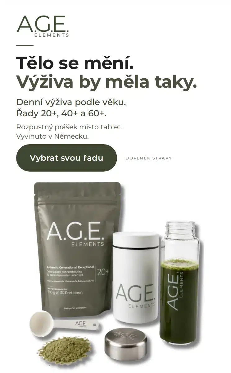 A.G.E. Elements: Tělo se mění. Výživa by měla taky.